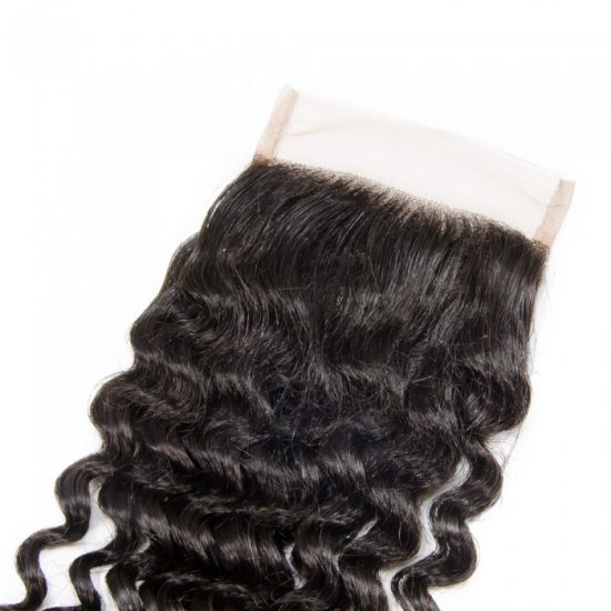 4x4 Curly Closure Front Detail